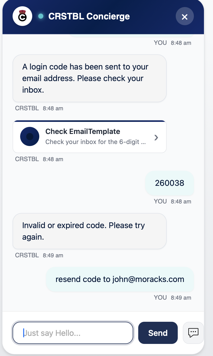 CRSTBL login verification